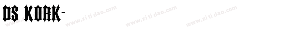 DS Kork字体转换